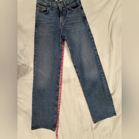 Agolde Harper Mid Rise Relaxed Straight Jean in Flash - size 23 - Picture 14 of 15